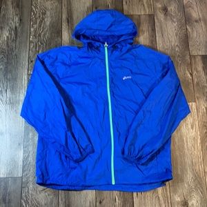 ASICS Men's Blue Hooded Jacket